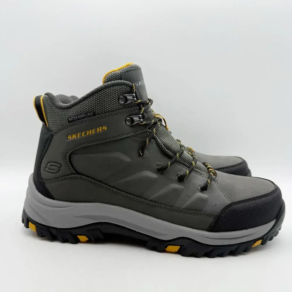 Skechers Mens Relment Daggett Hiking Boots US 9 Grey Water Repellent NIB
